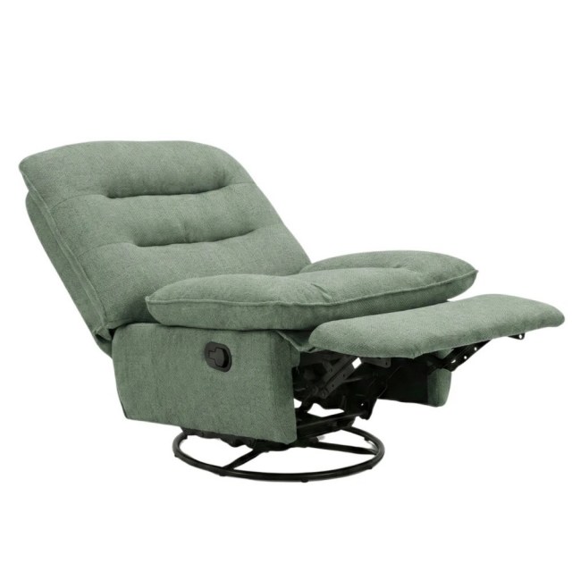 Poltrona giratoria verde